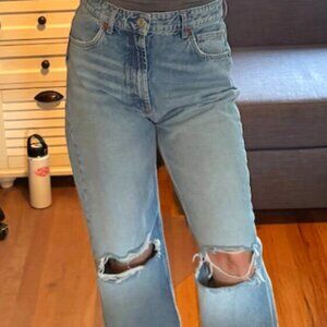 ZARA • HIGH RISE • WIDE LEG • 8